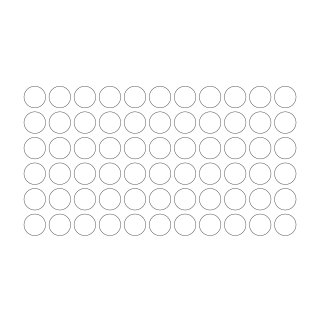 Klebepunkte – 364 doppelseitige Farbpunkte & Farbetiketten (1,5 cm, weiß)