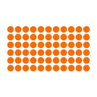 Klebepunkte – 210 doppelseitige Farbpunkte & Farbetiketten (2 cm, orange)