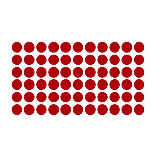 Klebepunkte – 210 doppelseitige Farbpunkte & Farbetiketten (2 cm, rot)