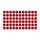 Klebepunkte – 210 doppelseitige Farbpunkte & Farbetiketten (2 cm, rot)