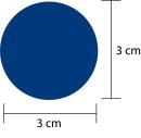 Klebepunkte – 98 doppelseitige Farbpunkte & Farbetiketten (3 cm, blau)