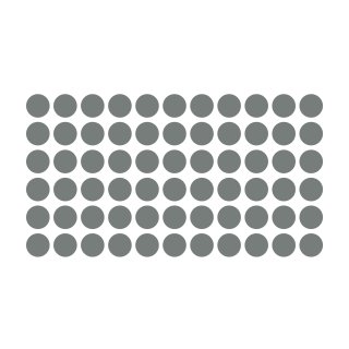 Klebepunkte – 98 doppelseitige Farbpunkte & Farbetiketten (3 cm, grau)