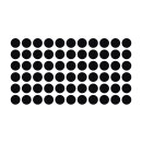 Klebepunkte – 55 doppelseitige Farbpunkte & Farbetiketten (4 cm, schwarz)