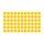 Klebepunkte – 36 doppelseitige Farbpunkte & Farbetiketten (6 cm, gelb)