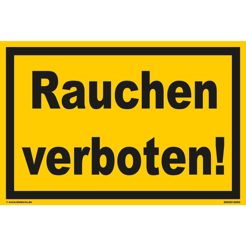 Rauchverbot Schild robust 29,5 x 19,5 cm Lokal RAUCHEN NICHT GESTATTET 308612