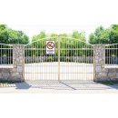 Rauchen verboten Schild für Gebäude innen