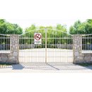 Rauchen verboten Schild für gesamtes Gelände