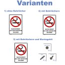 Verbotsschild Rauchverbot - Rauchverbot auf dem gesamten Gelände - Warnhinweis