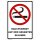 Verbotsschild Rauchverbot - Rauchverbot auf dem gesamten Gelände - Warnhinweis 40 x 60 cm