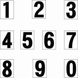 Hochwertige Zahlenaufkleber wetterfest, selbstklebend, ideal für Innen & Außen – Markenqualität von Kleberio Klebezahl