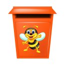 Lustige Honigbiene Smile Aufkleber – Sticker für Auto, Fenster & mehr (20 x 21 cm)