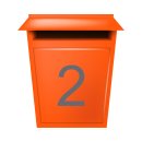 10 Klebezahlen selbstklebend wetterfest: „2“ ( 1 cm hoch, in silber)