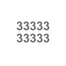 10 Klebezahlen selbstklebend wetterfest: „3“...