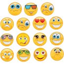 15 lustige Smile Aufkleber (1 Sticker je Motiv je 6cm )...