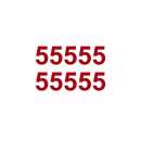 10 Klebezahlen selbstklebend wetterfest: „5“...