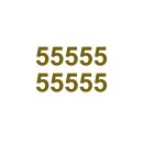 10 Klebezahlen selbstklebend wetterfest: „5“...