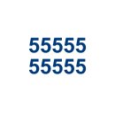 10 Klebezahlen selbstklebend wetterfest: „5“...