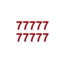 10 Klebezahlen selbstklebend wetterfest: „7“...