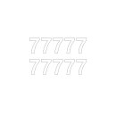 10 Klebezahlen selbstklebend wetterfest: „7“...