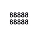 10 Klebezahlen selbstklebend wetterfest: „8“...