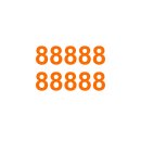 10 Klebezahlen selbstklebend wetterfest: „8“...