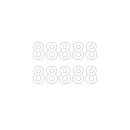 10 Klebezahlen selbstklebend wetterfest: „8“...