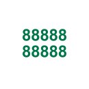 10 Klebezahlen selbstklebend wetterfest: „8“...