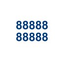 10 Klebezahlen selbstklebend wetterfest: „8“...