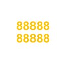 10 Klebezahlen selbstklebend wetterfest: „8“...