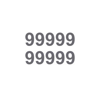 10 Klebezahlen selbstklebend wetterfest: „9“ ( 2 cm hoch, in silber)