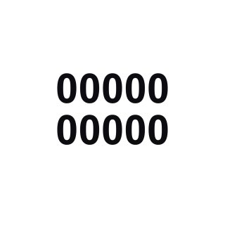 10 Klebezahlen selbstklebend wetterfest: „0“ ( 3 cm hoch, in schwarz)