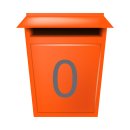 10 Klebezahlen selbstklebend wetterfest: „0“ ( 4 cm hoch, in silber)