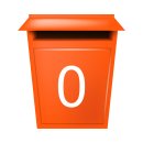 10 Klebezahlen selbstklebend wetterfest: „0“ ( 9 cm hoch, in weiß)