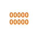 10 Klebezahlen selbstklebend wetterfest: „0“...