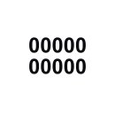 10 Klebezahlen selbstklebend wetterfest: „0“...